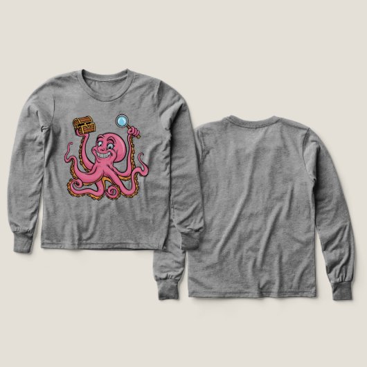 🐙 Kinder Pullover – Lustiger Oktopus (Voorkant /achterkant)