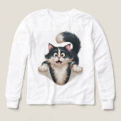 😺 Kinder Pullover – Süße Katze (Voorkant)