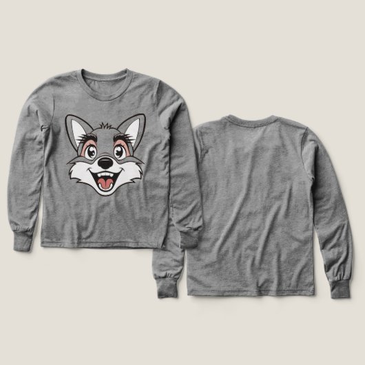 🦊 Kinder Pullover – Süßer Fuchs (Voorkant /achterkant)