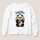🐼🎸 Kinder Pullover – Süßer Panda mit Gitarre (Voorkant)