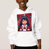 Kinder pullover Sweatshirt Christmasgirl (Voorkant)