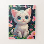 Kinder Puppy en Kitten Tuin Avontuur Legpuzzel (Verticaal)