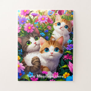 Kinder Puppy en Kitten Tuin Avontuur Legpuzzel