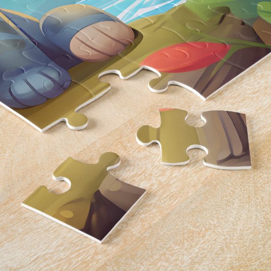 Kinder puzzle legpuzzel (Zijkant)
