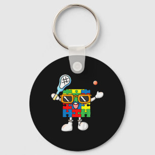 Kinder Puzzle Piece die Lacrosse Autism Awarenes s Sleutelhanger