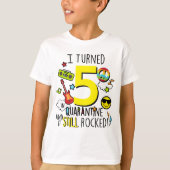 Kinder Quarantine Birthday Shirt Boys Quarantine (Voorkant)