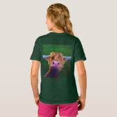 Kinder Quirky Highland Koe T-shirt (Achterkant volledig)