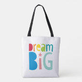 KINDER QUOTE kleurrijke regenboog vet heldere droo Tote Bag (Achterkant)