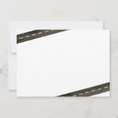 Kinder Race Car Birthday Foto Hartelijk dank Bedankkaart (Achterkant)