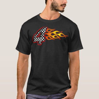 Kinder Race Verjaardagsfeestje Jongens 4 Jaar Oud T-shirt
