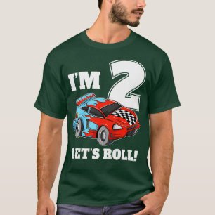 Kinder racewagen 2e verjaardag jongen 2 twee Toddl T-shirt