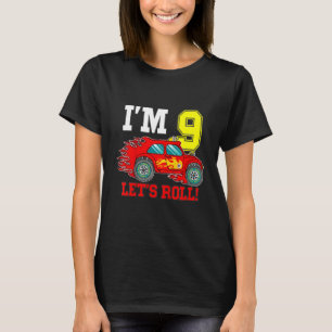 Kinder racewagen, 9e verjaardag Boy 9 Racing Drive T-shirt