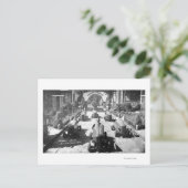 Kinder racing in miniatuurauto's briefkaart (Staand voorkant)