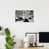 Kinder racing in miniatuurauto's poster (Thuiskantoor)