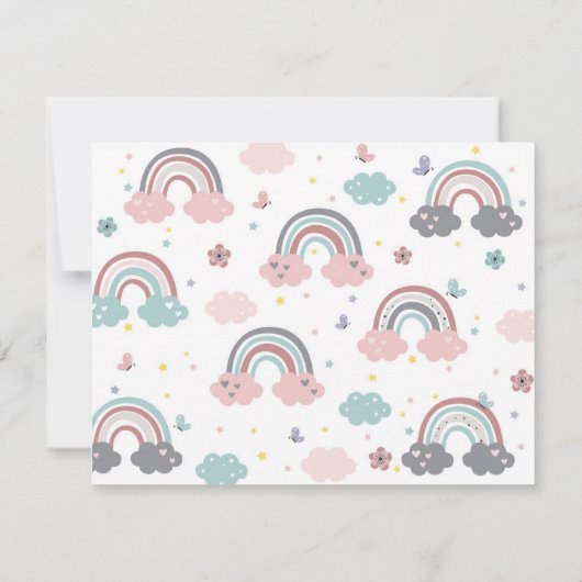 Kinder Rainbow-kaart Notitiekaartje (Achterkant)