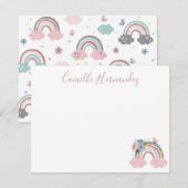 Kinder Rainbow-kaart Notitiekaartje (Voorkant / Achterkant)