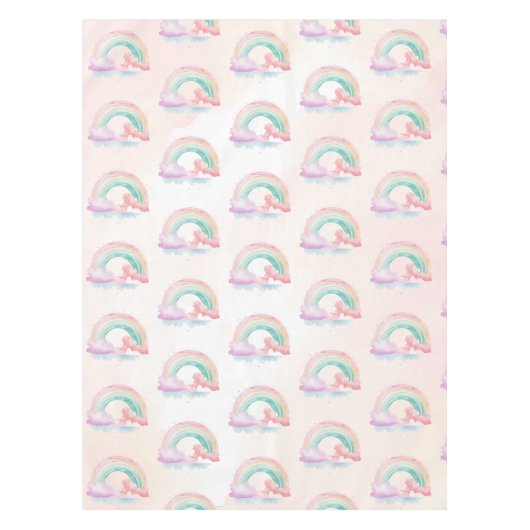 Kinder Rainbow Magic Theepot Verjaardag Tafelkleed (Voorkant)