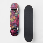 Kinder Rainbow Skulls Skateboard van Claire Firley (Voorkant)