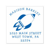 Kinder raketschip schattig retour adres stempel (Design)