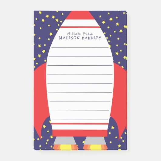 Kinder Raketschotel buitenruimte Post-it® Notes (Voorkant)