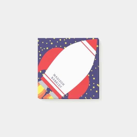 Kinder Raketschotel Buitenruimtetoestel Post-it® Notes (Voorkant)