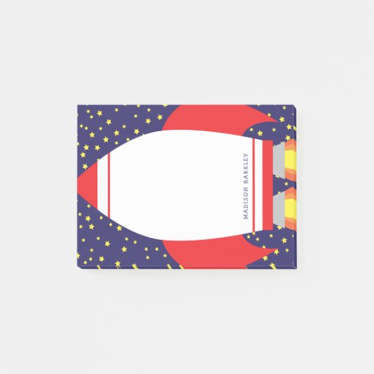 Kinder Raketschotel Buitenruimtetoestel Post-it® Notes (Voorkant)