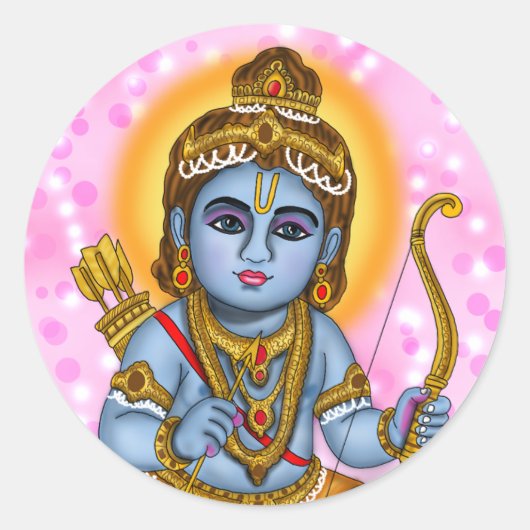 Kinder-Rama-sticker Ronde Sticker (Voorkant)