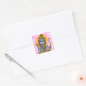 Kinder-Rama-sticker Vierkante Sticker (Envelop)