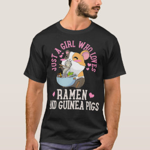 Kinder Ramen Noedels Guinee Pig Kawaii Schattige C T-shirt