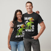 Kinder rawr 12 jaar oude rex dinosaurus 12e verjaa t-shirt (Unisex)