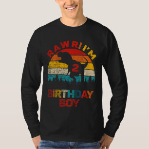 Kinder rawr im 2 dinosaurus 2e verjaardagsjongen t t-shirt