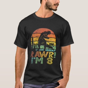 Kinder Rawr Im 8 Dinosaur T Rex 8 jaar oude jongen T-shirt