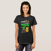 Kinder Rawrr Dit Kind drukt 5 Monster vrachtwagen  T-shirt (Voorkant volledig)