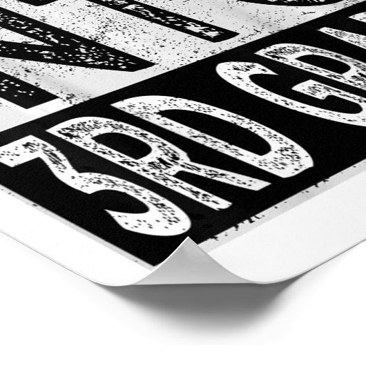 Kinder recht in 3e klas CK naar school eerste dag Poster (Hoek)