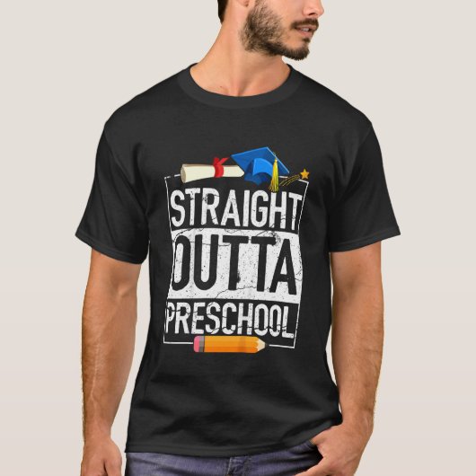 Kinder rechtstreekse schoolverlaters t-shirt (Voorkant)