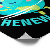 Kinder Recyclen Hergebruiken Herdenken Schattigee  Poster (Hoek)