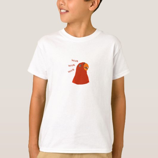 KINDER Red Birb "GUMI" wuewue... T-shirt (Voorkant)