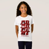 Kinder RED James Dore' T-Shirt Girls White (Voorkant volledig)