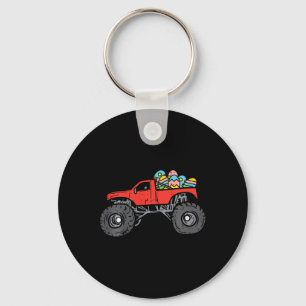 Kinder Red Monster Truck Eggs Easter Hunting Boy Sleutelhanger