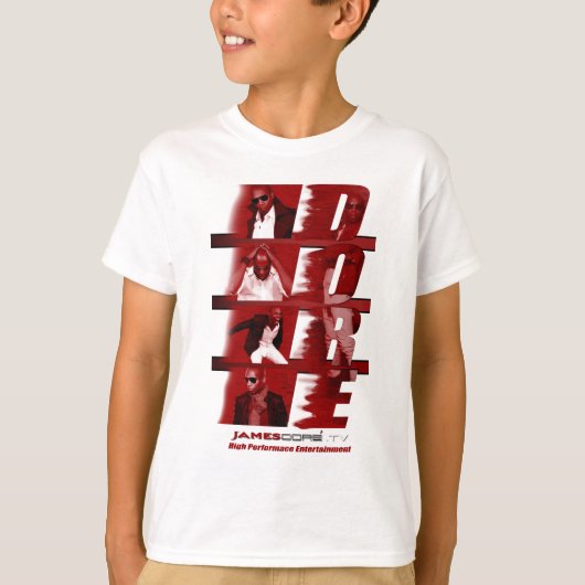Kinder RED T-Shirt White (Voorkant)