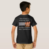 Kinder regelaar versus voettekst t-shirt (Achterkant volledig)