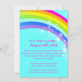 Kinder regenboog 8e verjaardag van aqua - verjaard kaart (Achterkant)