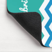 Kinder regenboog Chevron Colorful Fun, gepersonali Muismat (Hoek)