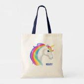 Kinder regenboog eenhoorn Halloween Snoep Tote Bag (Achterkant)