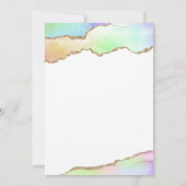 Kinder regenboog eenhoorn Verjaardag Kaart (Achterkant)