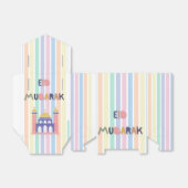 Kinder regenboog Eid Mubarak Eid Gift & Bedankdoosjes (Uitgevouwen)