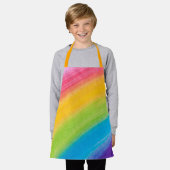 Kinder regenboog schort (Gedragen)