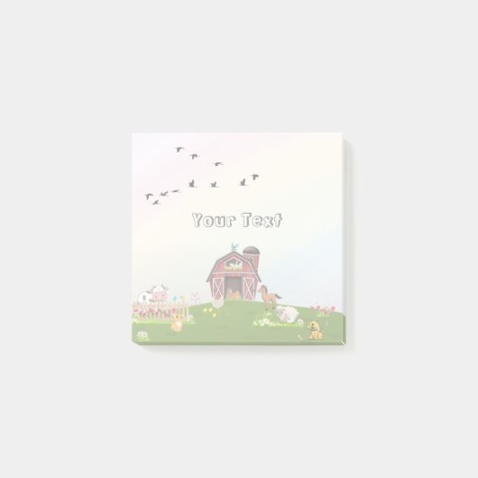 Kinder regenboog voor kalveren post-it® notes (Voorkant)