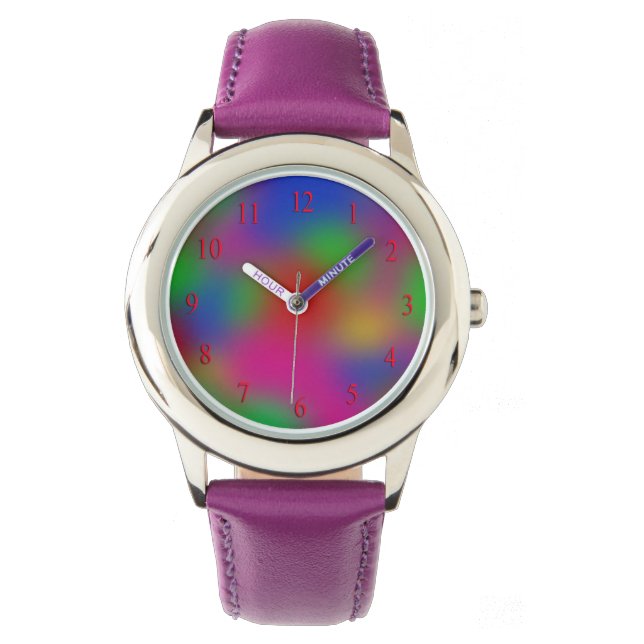 Kinder regenbooghorloge horloge (Voorkant)