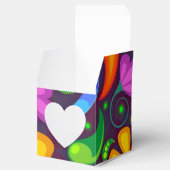 Kinder regenboogkleur abstract bedankdoosjes (Geopend)